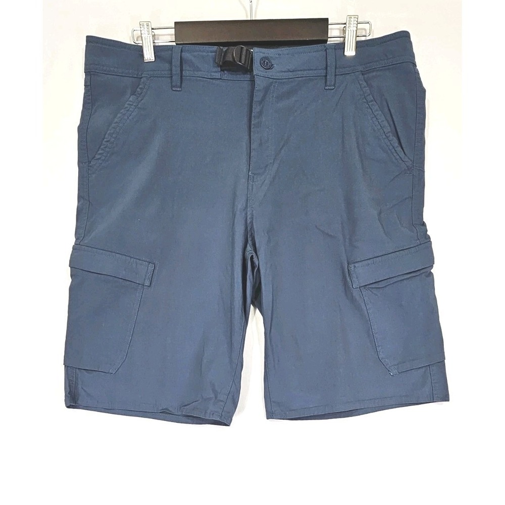 Original Weatherproof Vintage Men's Blue Shorts Size 38 Hiking Trail Zip Pockets